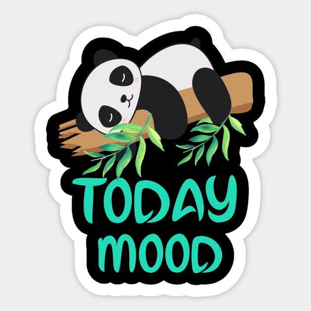 Lazy panda,lazy days,lazy people is normal. Sticker by MoodsFree